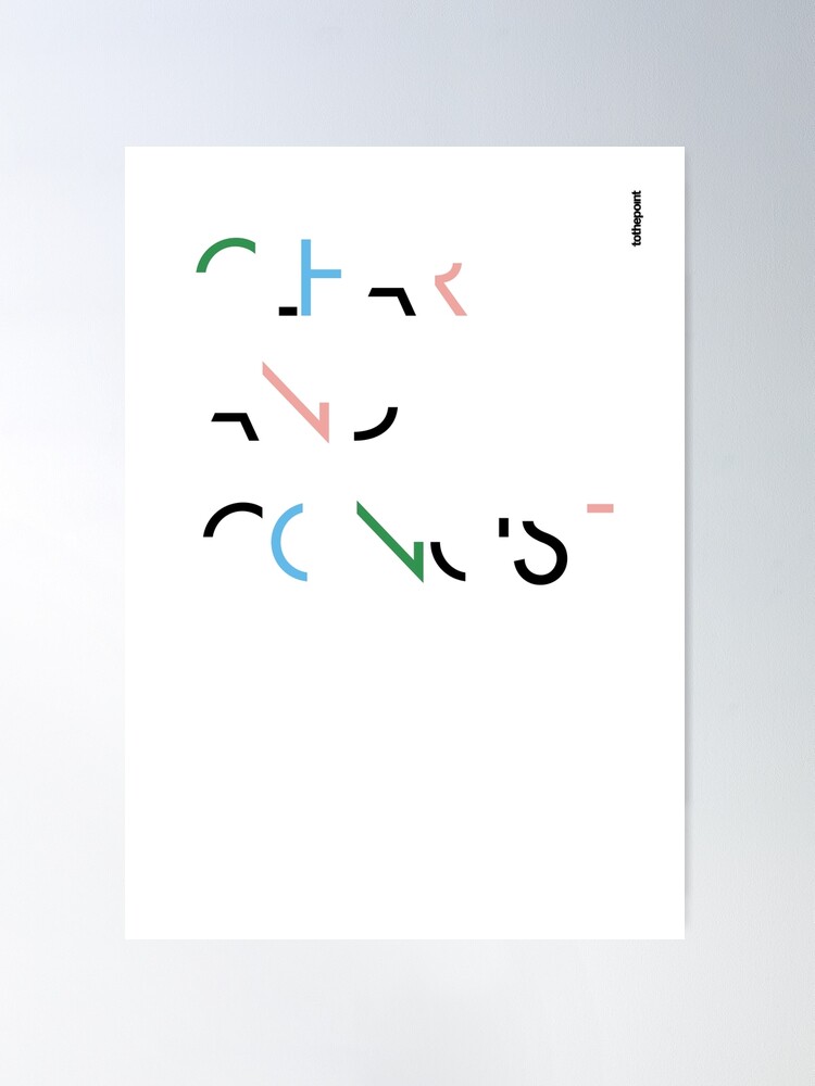 Alternate view of be clear and concise Poster