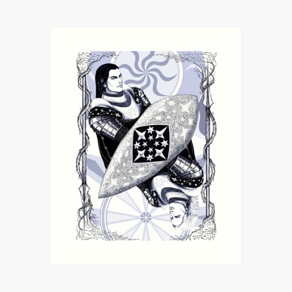 Scion of Kings (violet) Art Print