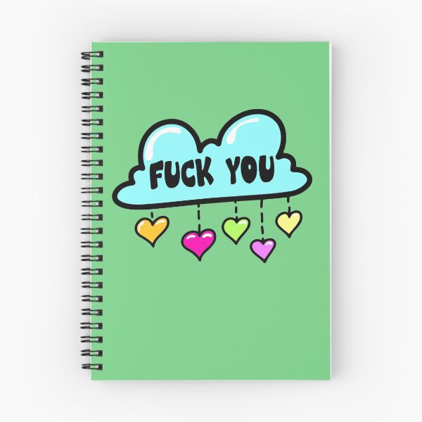 Item preview, Fuck you - Cute cloud with little hearts designed and sold by RAWWR.