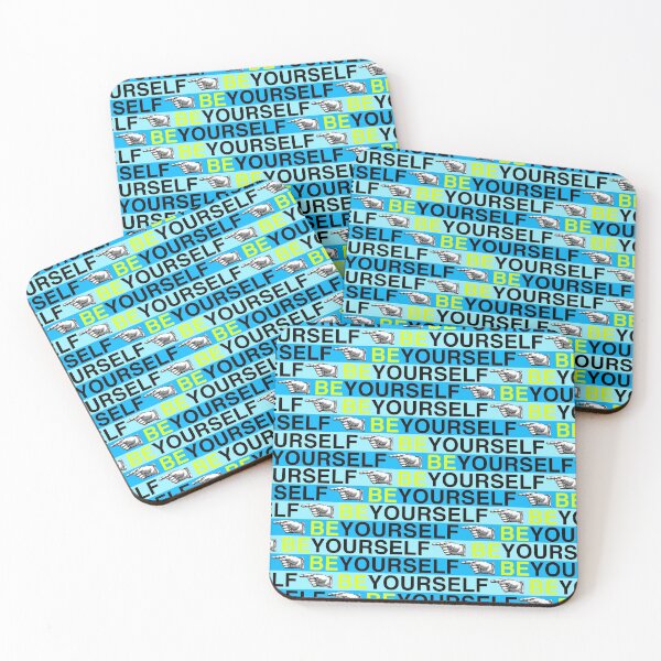 Item preview, Be yourself, typographic pattern designed and sold by Mauswohn.