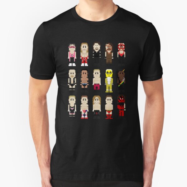 8-Bit Wrestlers '97! Slim Fit T-Shirt