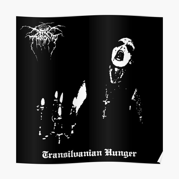 Darkthrone Black Metal Fenriz Transilvanian Hunger Album Poster