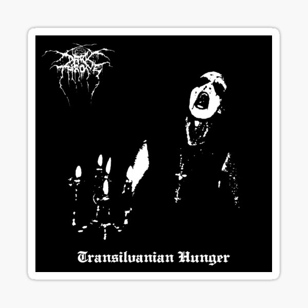 Darkthrone Black Metal Fenriz Transilvanian Hunger Album Sticker