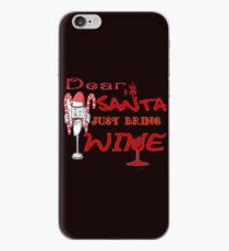 Santa claus drinking wine iPhone Case