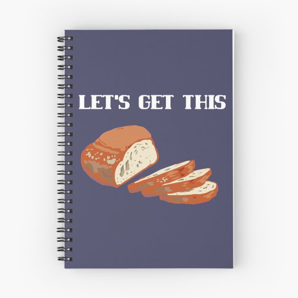 Item preview, Let's get this bread - white text designed and sold by Opus Lilium.