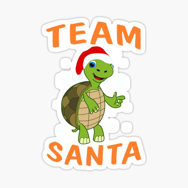 Team Schildkröte Santa für Service Crews Sticker