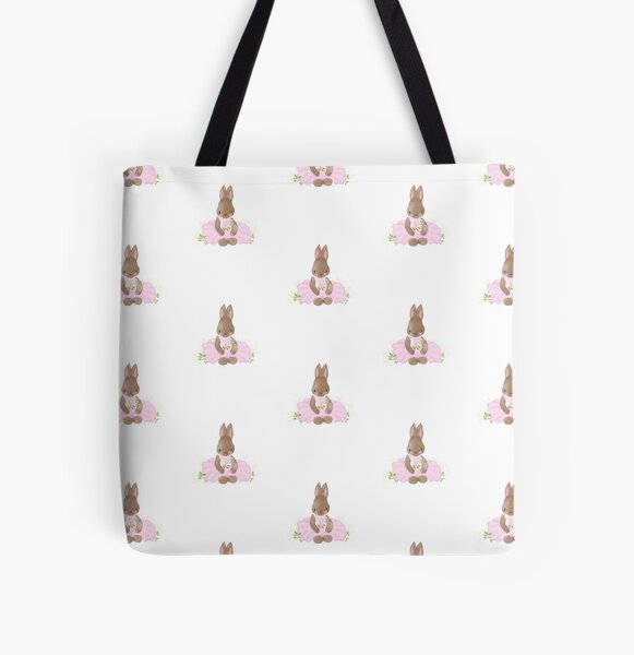 Cute bunny rabbit All Over Print Tote Bag