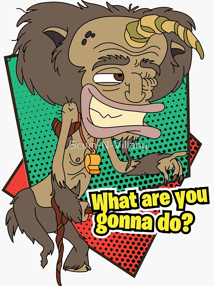 "Ricky - Hormone Monster - Big Mouth" Sticker by Scum-N-Villany | Redbubble