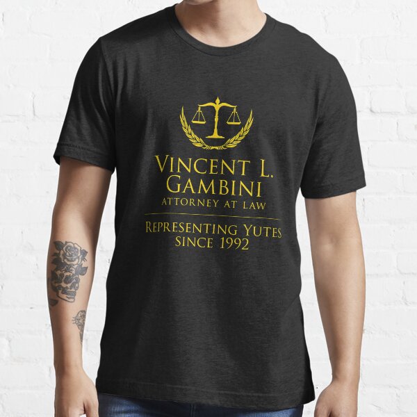 Vincent Gambini Gift, Representing Yutes, Fan Gift, My Cousin Vinny, Law Office of Vincent Gambini Essential T-Shirt
