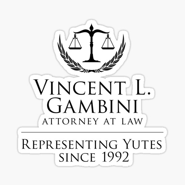 Aperçu de l'œuvre Vincent Gambini Gift, Représentant Yutes, Fan Gift, Mon cousin Vinny, Cabinet juridique de Vincent Gambini créée et vendue par BKLS.
