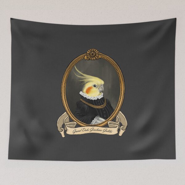 Item preview, Renaissance Bird - Grand Duke Gerolamo Galilei (A Cockatiel) designed and sold by JMSArt.