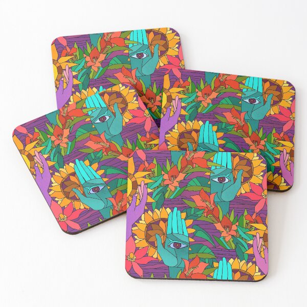Item preview, Fun pattern with flowers and hands designed and sold by Irina Ivanova.
