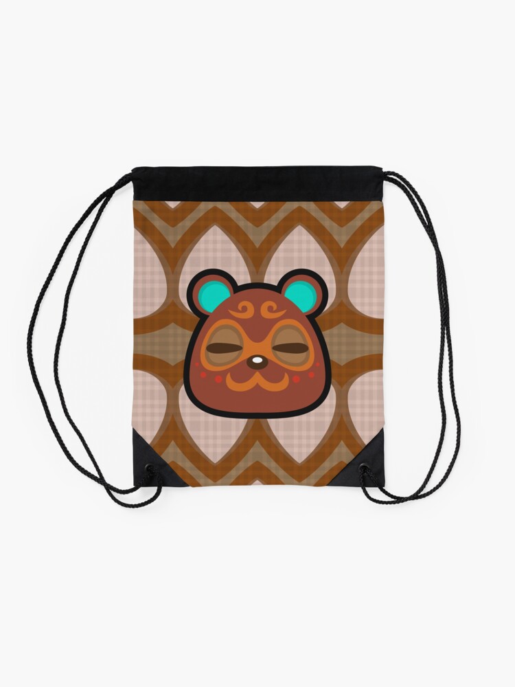 Alternate view of CLAY ANIMAL CROSSING Drawstring Bag