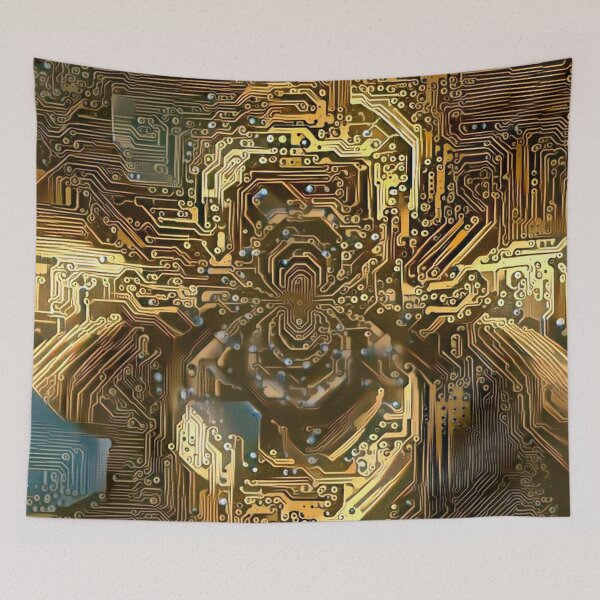 Item preview, Electric circuit pattern fractal designed and sold by rolffimages.