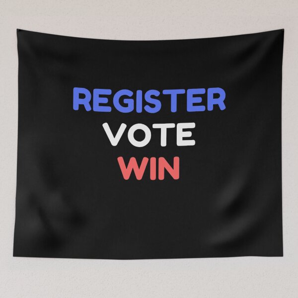 Item preview, register vote win tshirt designed and sold by Awa3iOnline.
