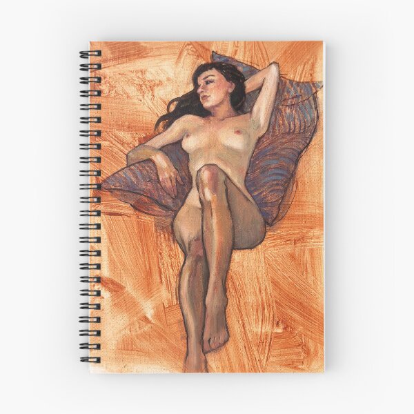 Item preview, Bianca reclining ~ Original oil painting designed and sold by Roz McQuillan Fine Art & Photography.