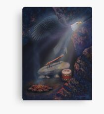 Spirit of the eagle flute Canvas Print