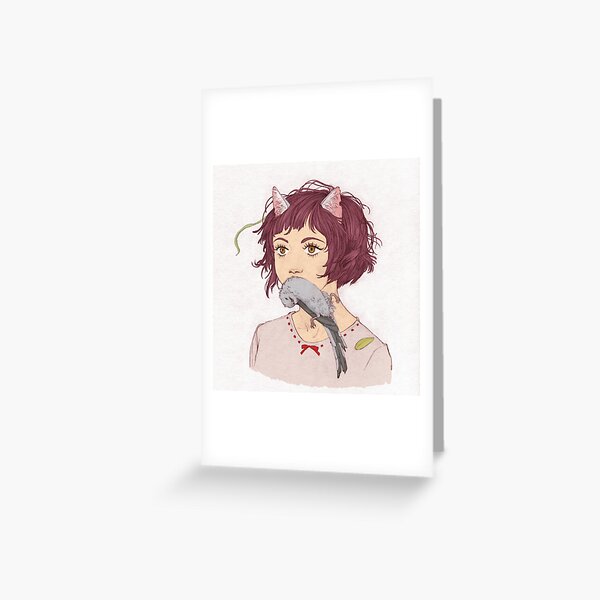 Nekomimi Greeting Card