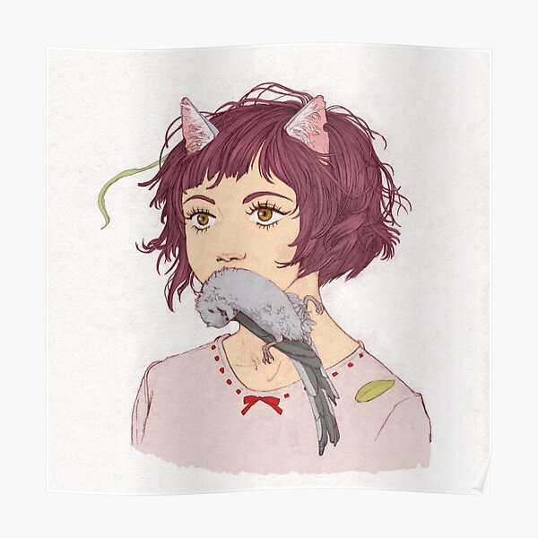 Posters Sur Le Theme Nekomimi Redbubble