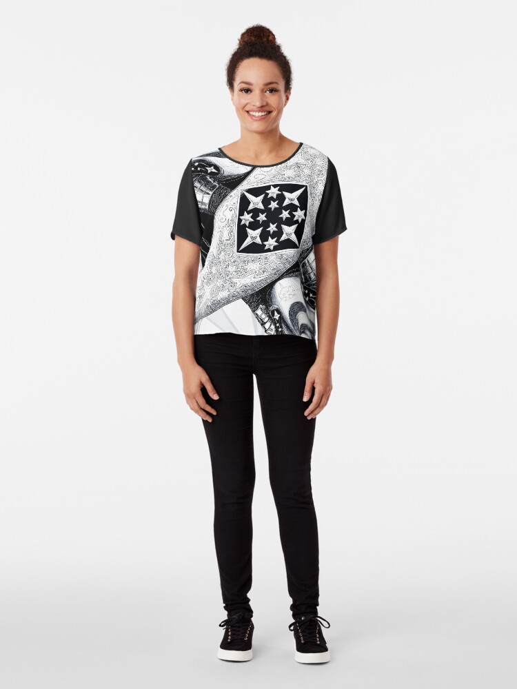 Alternate view of Scion of Kings (mono) Chiffon Top