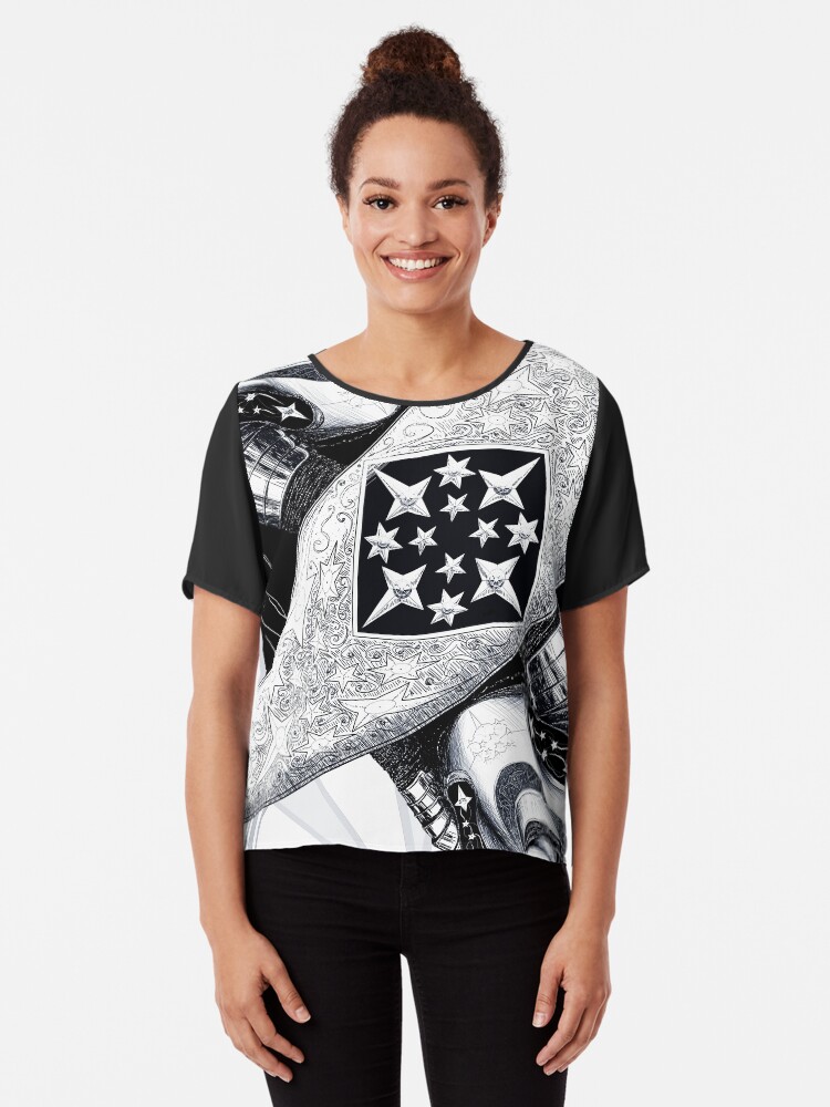 Thumbnail 1 of 6, Chiffon Top, Scion of Kings (mono) designed and sold by Sirielle.