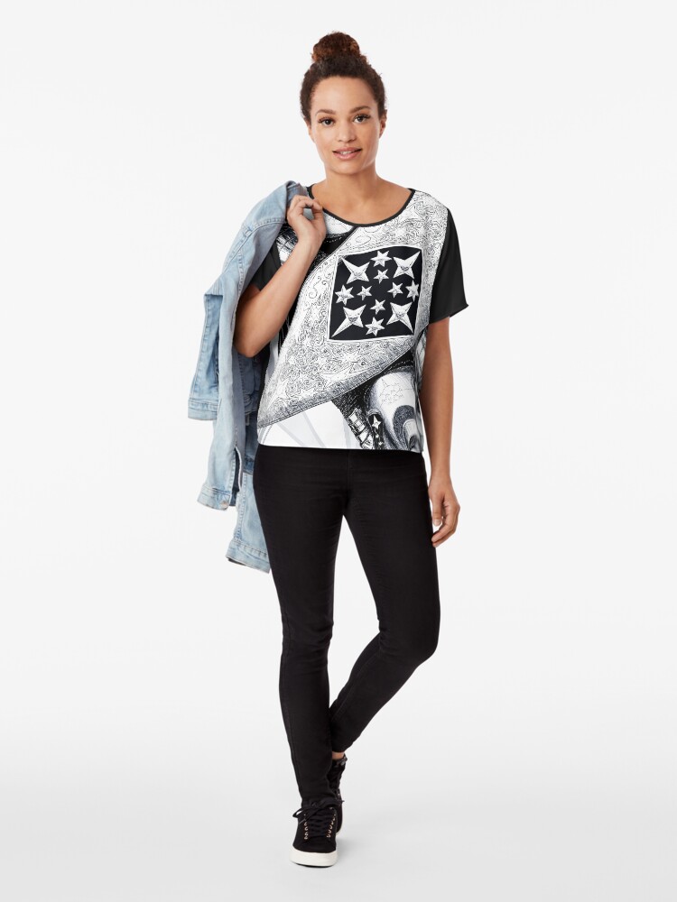 Alternate view of Scion of Kings (mono) Chiffon Top