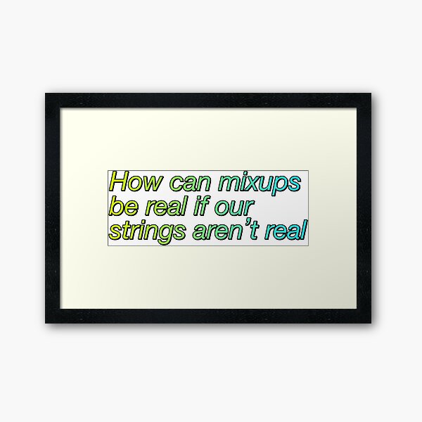 Mixups Framed Art Print