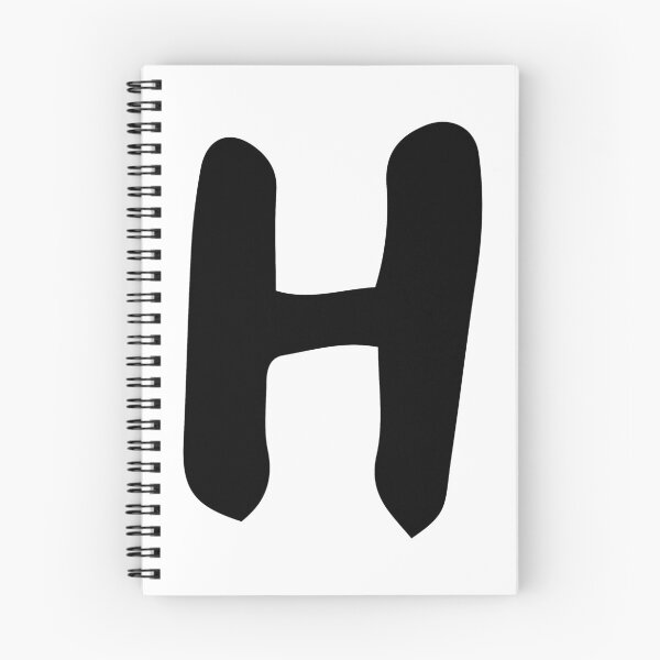 Item preview, Monogram Letter H in Black designed and sold by Lyn Ellison - random and fun designs.