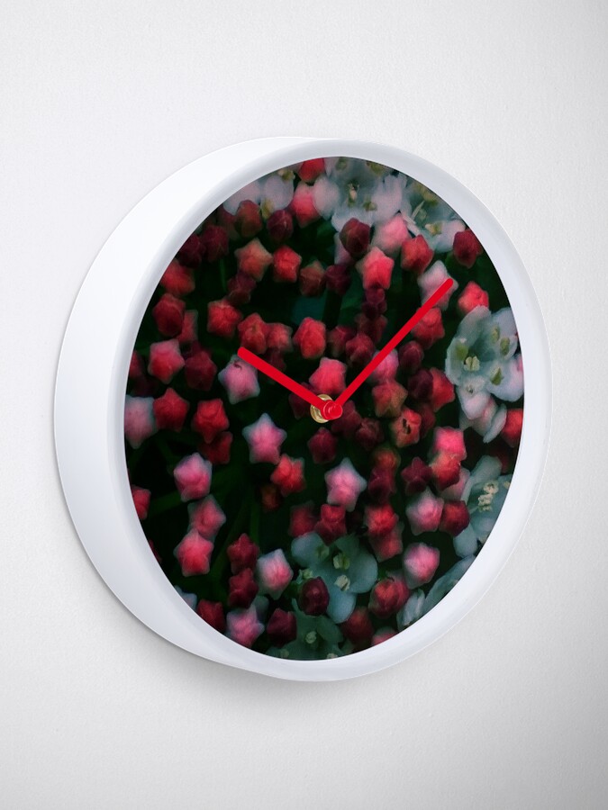Alternate view of Floral Stars -Bright Clock