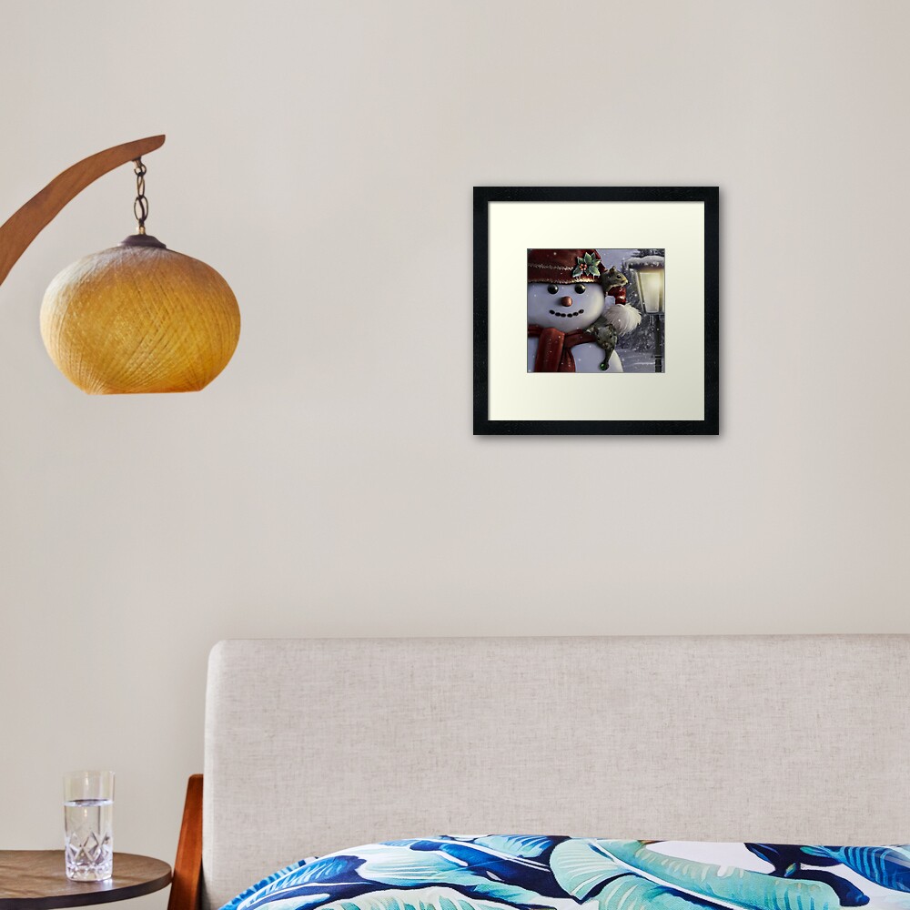 Holiday Friends Framed Art Print