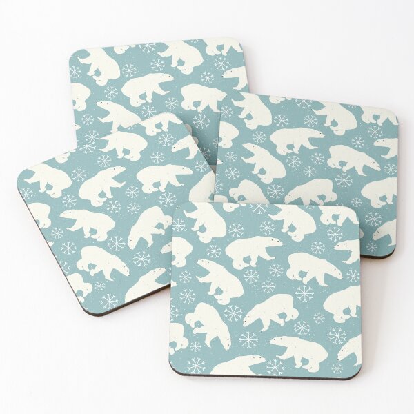 Item preview, Polar Bears and Snowflakes - blue designed and sold by PeppermintCreek.