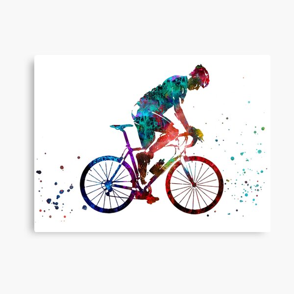 Road cycling, road cycling man, road bicycle, man cyclist Canvas Print