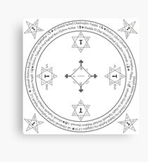 Classic Magic Goetia Circle Canvas Print