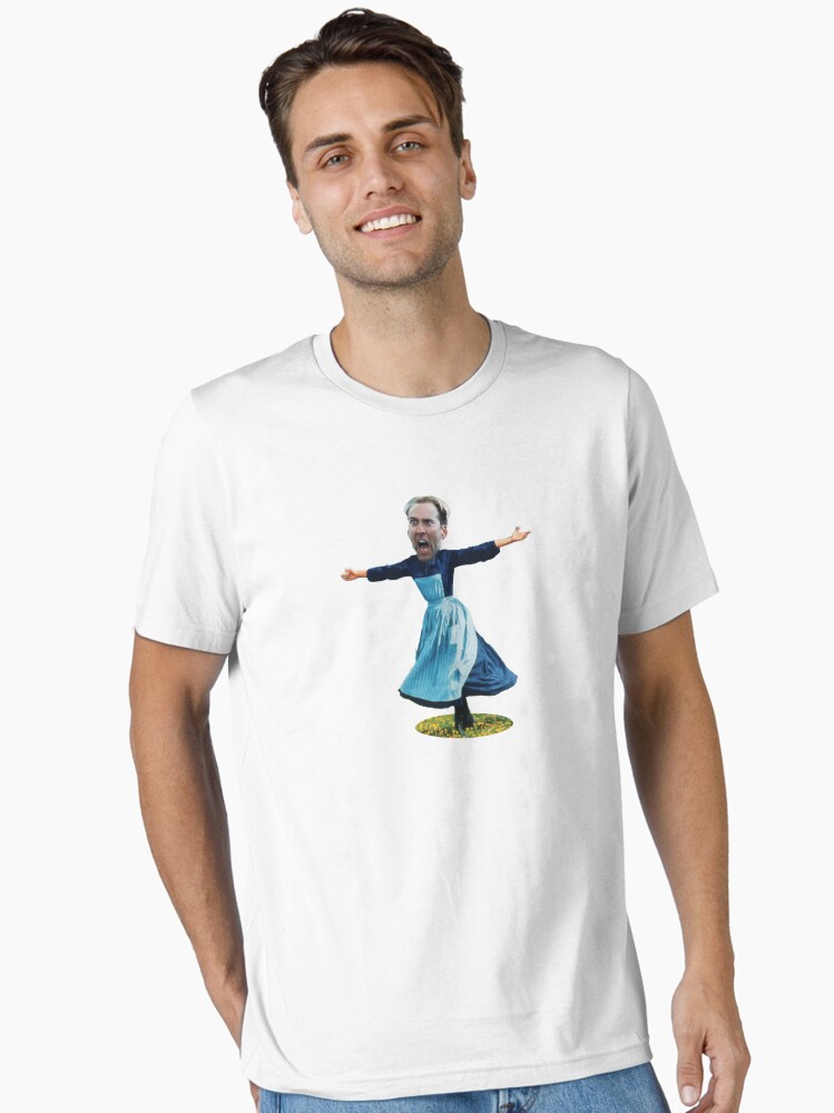 Thumbnail 1 of 7, Essential T-Shirt, The sound of Nicolas Cage designed and sold by jimmcdonagh.