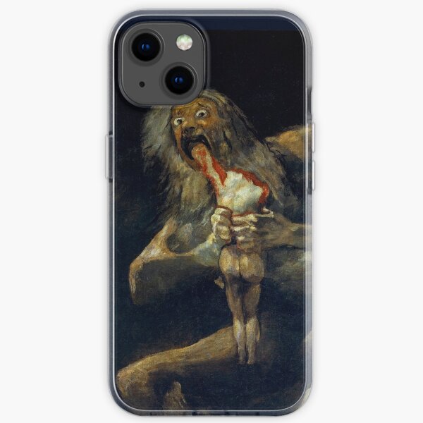 Saturn Devouring His Son - High quality - Francisco Goya iPhone Soft Case