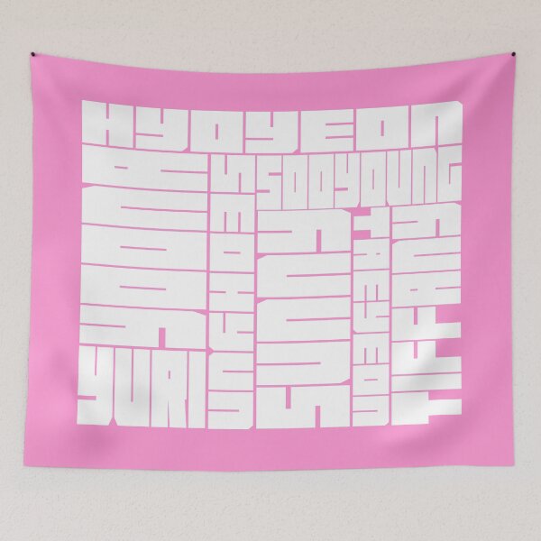 Item preview, Girls' Generation Block Names Pattern designed and sold by Gnormous9.