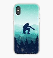 Vinilo o funda para iPhone Snowboard Skyline II