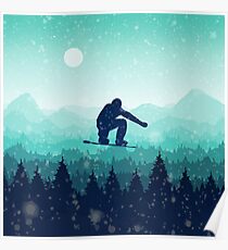 Snowboard Skyline II Poster