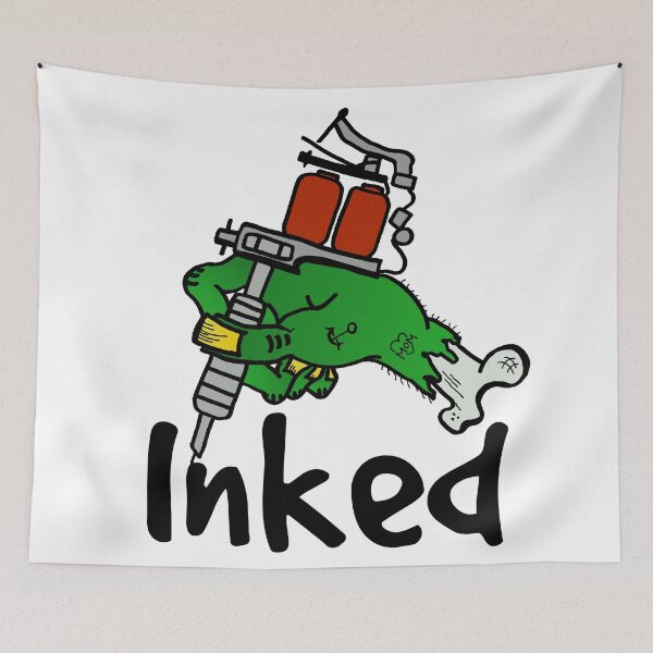 Item preview, Inked Tattoo - tattooed by a monster T-Shirt Ver. 1/3 black designed and sold by Marcel Wirth.
