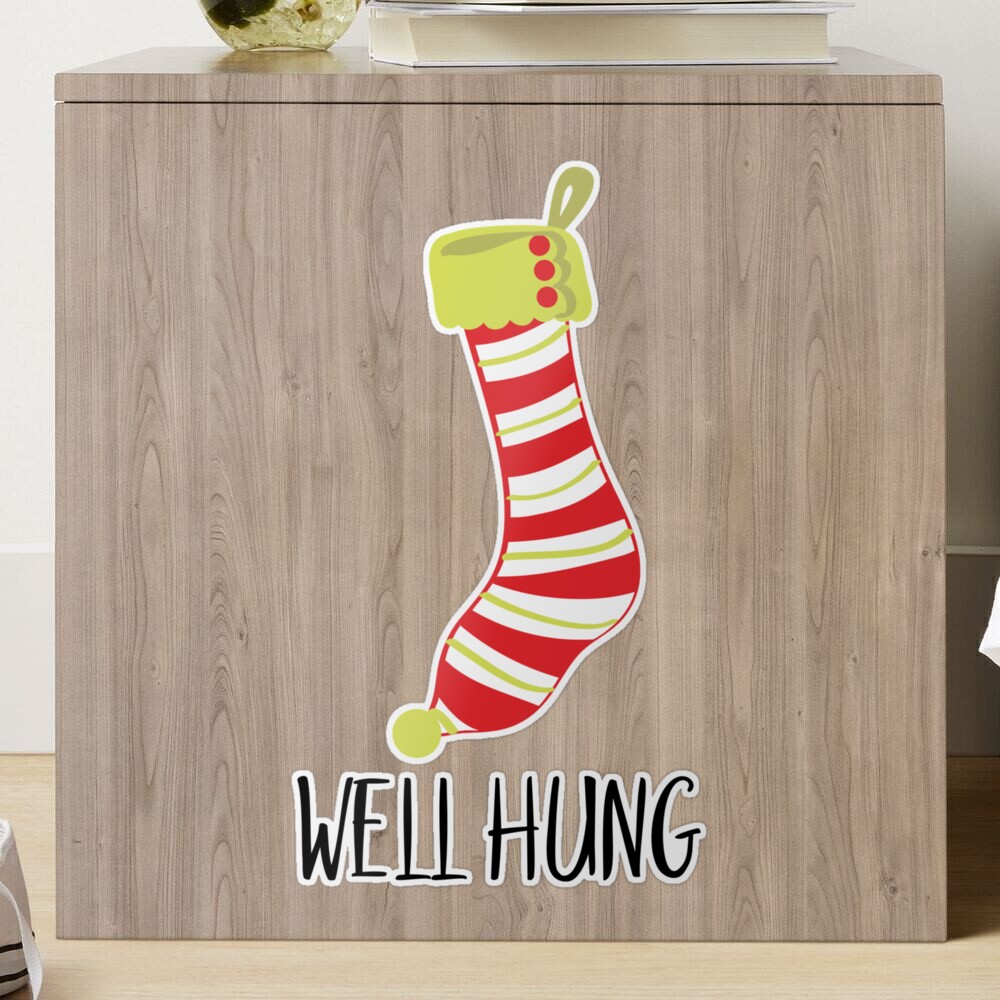 Funny Christmas Stockings Well Hung Joke Graphic by RamblingBoho · Creative  Fabrica