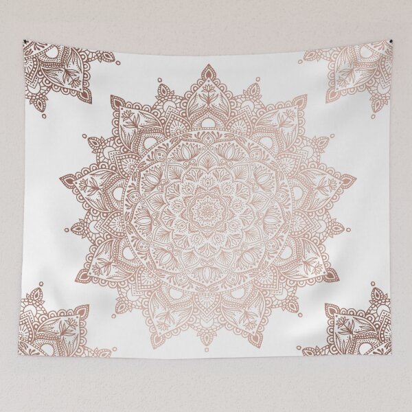 Item preview, Boho Lotus Mandala - Rosegold designed and sold by halconiandesign.