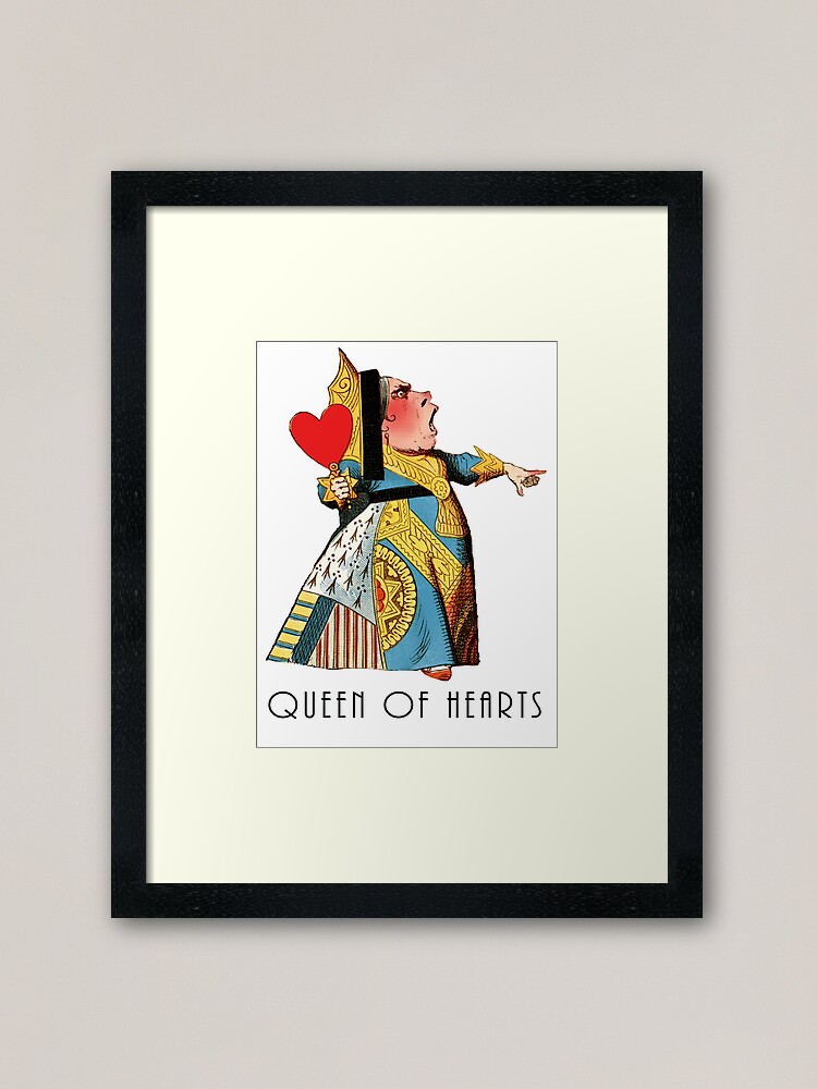 Thumbnail 2 of 7, Framed Art Print, Alice in Wonderland Queen of Hearts designed and sold by antiqueart.
