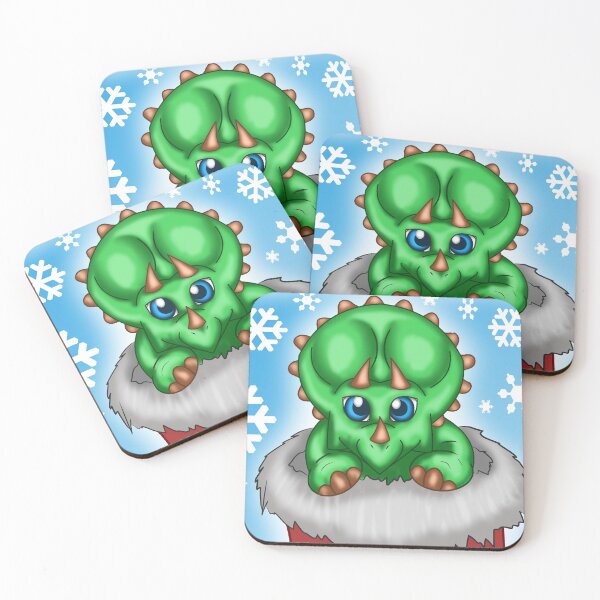 Item preview, Christmas Triceratops designed and sold by TheKohakuDragon.
