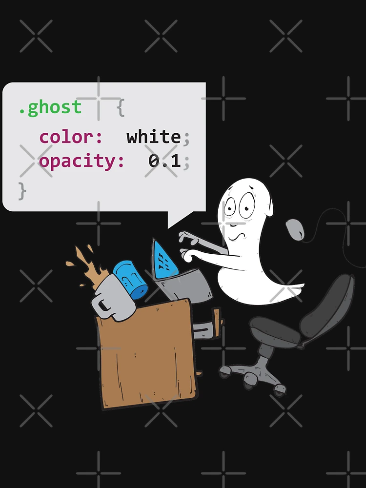 Thumbnail 6 of 6, Premium Oversized Sweatshirt, Programmer ghost writes code designed and sold by ZdravkovDesign.