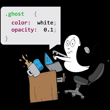 Artwork thumbnail, Programmer ghost writes code by ZdravkovDesign
