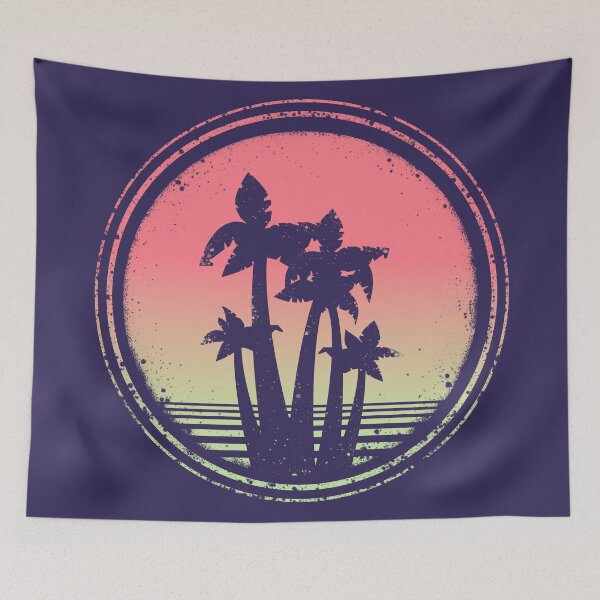 Item preview, Sunset Palm Trees designed and sold by yogjoshi.
