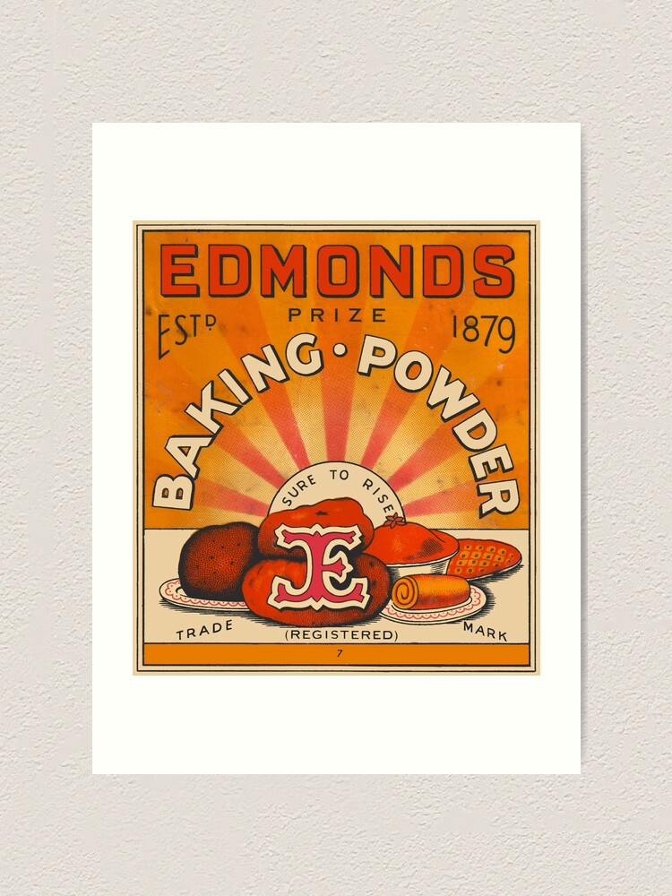 "Edmonds Baking Powder" Art Print for Sale by Retrostickersnz Redbubble