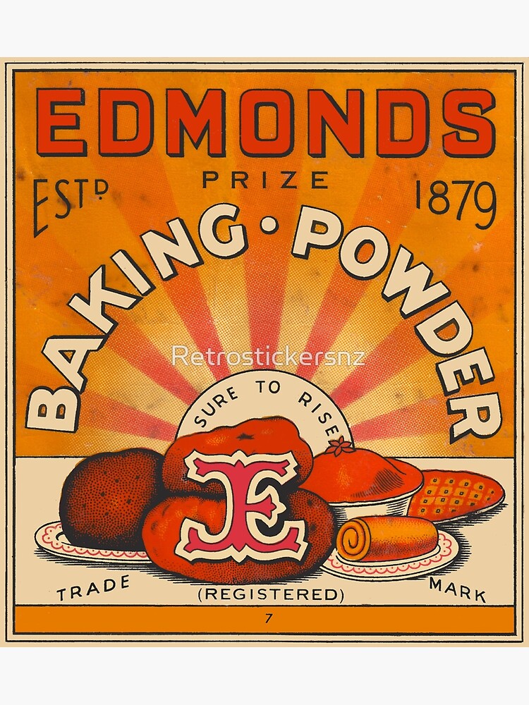"Edmonds Baking Powder" Art Print for Sale by Retrostickersnz Redbubble