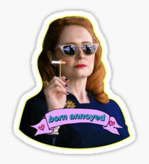 Zelda Spellman "Born Annoyed" Sticker