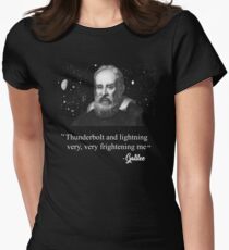 Thunderbolt and lightning Galileo Meme Women's Fitted T-Shirt